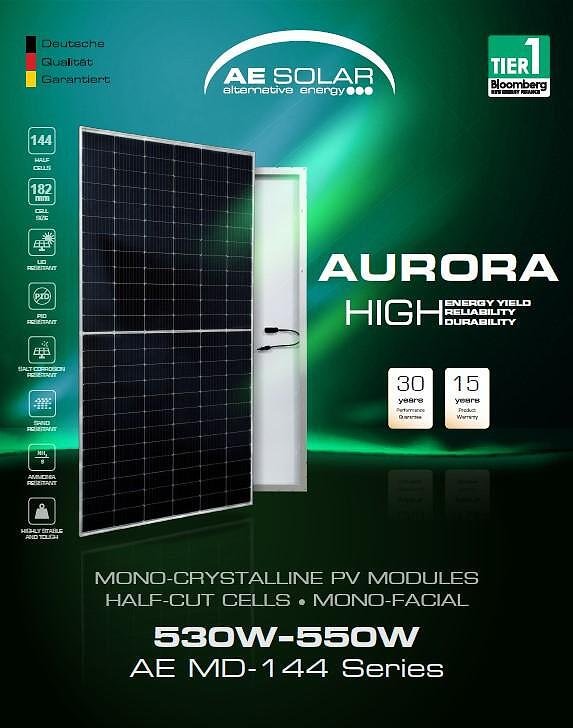 Photovoltaic panel AE Solar